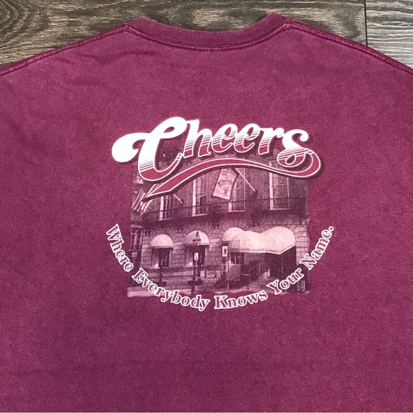 Cheers In Boston Bar Restaurant Popular TV Sitcoms Show Men’s Retro Style Shirt - Picture 2 of 8